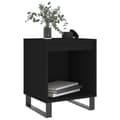 Miniatyrbillede 3 af 11: vidaXL sengeborde 2 stk. 40x35x50 cm konstrueret træ sort