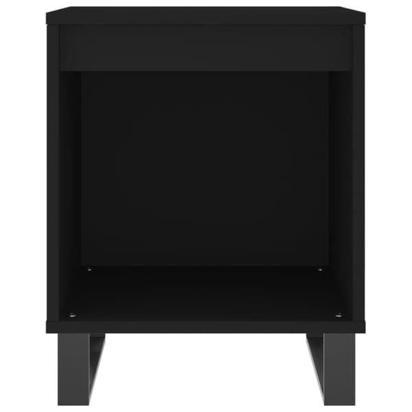 vidaXL sengeborde 2 stk. 40x35x50 cm konstrueret træ sort