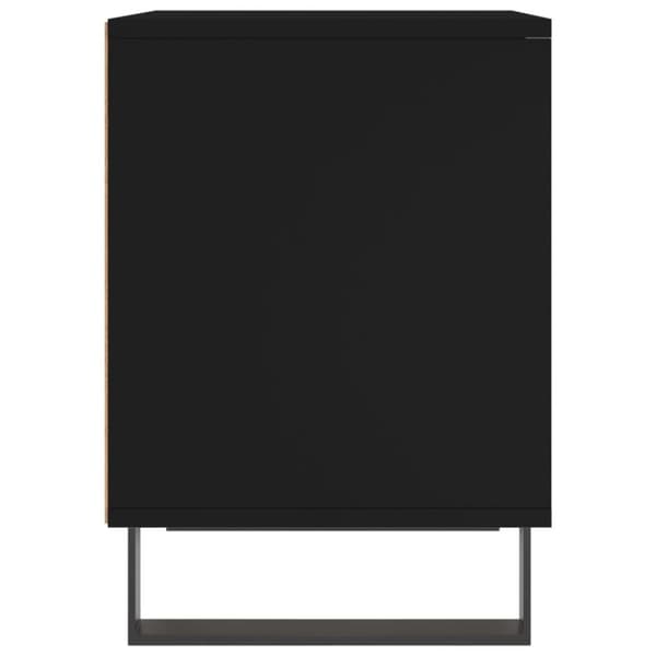 vidaXL sengeborde 2 stk. 40x35x50 cm konstrueret træ sort