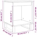 Miniatyrbillede 10 af 11: vidaXL sengeborde 2 stk. 40x35x50 cm konstrueret træ sort