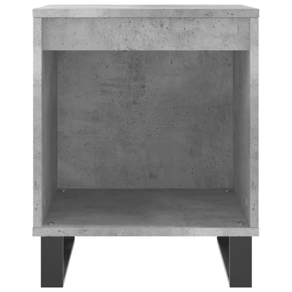 vidaXL sengeborde 2 stk. 40x35x50 cm konstrueret træ betongrå