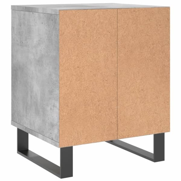 vidaXL sengeborde 2 stk. 40x35x50 cm konstrueret træ betongrå