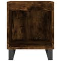 Miniatyrbillede 5 af 11: vidaXL sengeborde 2 stk. 40x35x50 cm konstrueret træ røget egetræ