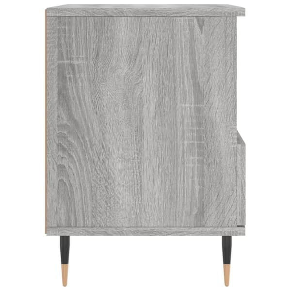 vidaXL sengebord 40x35x50 cm konstrueret træ grå sonoma-eg