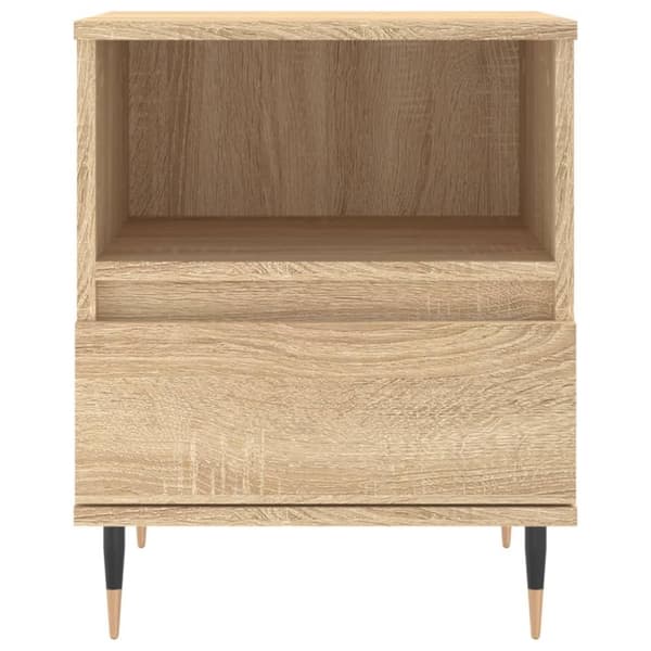 vidaXL Nattbord 2 stk sonoma eik 40x35x50 cm konstruert tre