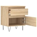 Miniatyrbilde 6 av 11: vidaXL Nattbord 2 stk sonoma eik 40x35x50 cm konstruert tre