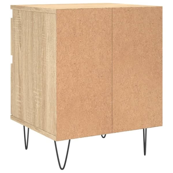 vidaXL Nattbord 2 stk sonoma eik 40x35x50 cm konstruert tre