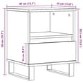 Miniatyrbillede 11 af 11: vidaXL sengebord 40x35x50 cm konstrueret træ sonoma-eg