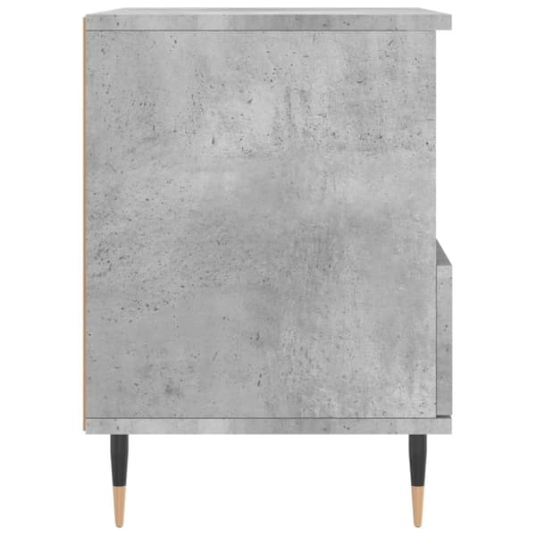 vidaXL sengeborde 2 stk. 40x35x50 cm konstrueret træ betongrå