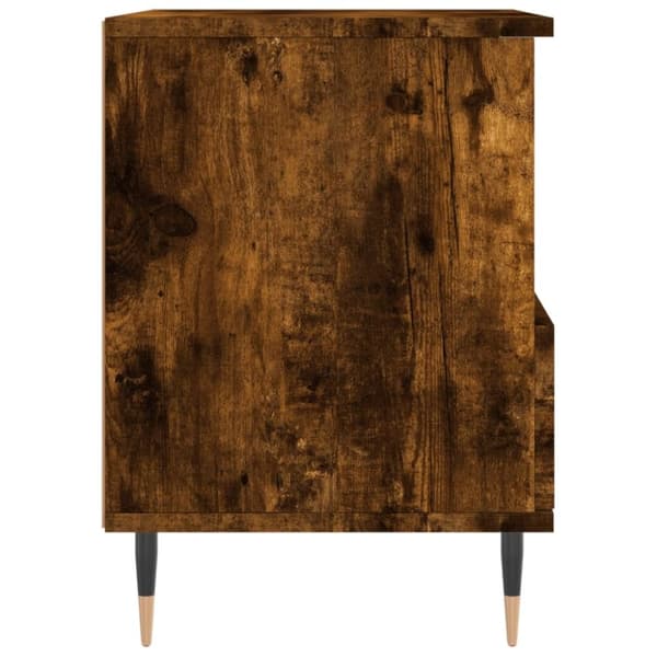 vidaXL Nattbord 2 stk røkt eik 40x35x50 cm konstruert tre