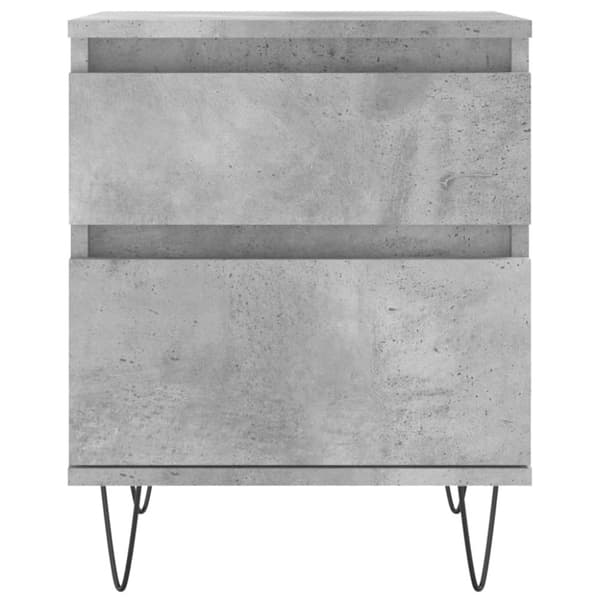 vidaXL Nattbord betonggrå 40x35x50 cm konstruert tre