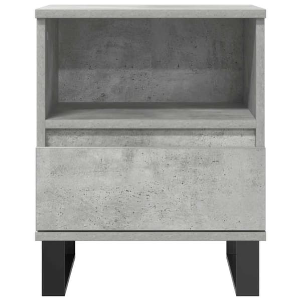 vidaXL Nattbord betonggrå 40x35x50 cm konstruert tre
