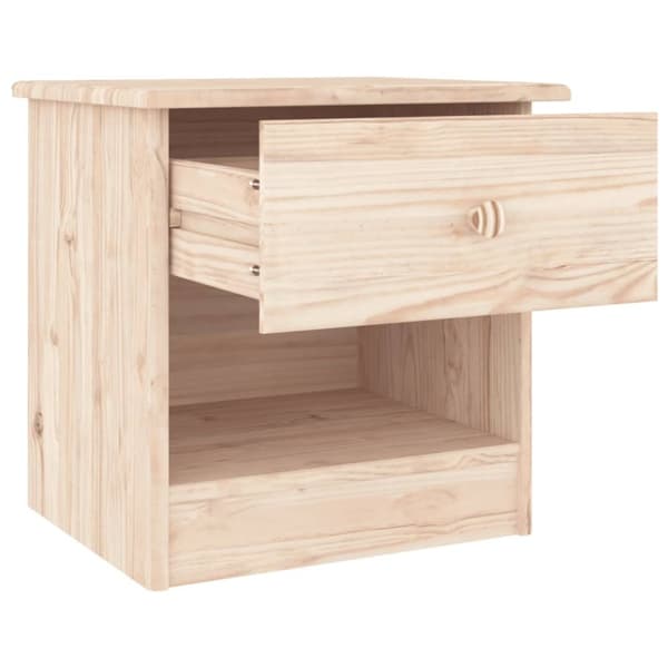 vidaXL sengebord ALTA 41x35x41 cm massivt fyrretræ