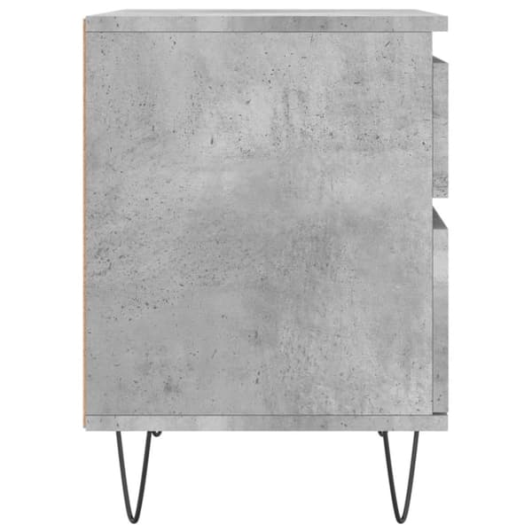 vidaXL sengebord 40x35x50 cm konstrueret træ betongrå