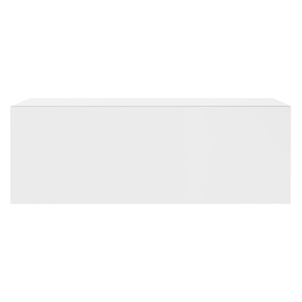 Ripustettava yöpöytäkaappi 46x30x15 cm valkoinen matta MDF sis. laatikon ML-muotoilu