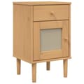 Miniatyrbilde 1 av 11: vidaXL Nattbord SENJA rotting utseende brun 40x35x65 cm heltre furu