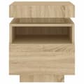 Miniatyrbilde 8 av 11: vidaXL Nattbord med LED sonoma eik 40x39x48,5 cm
