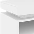 Miniatyrbilde 10 av 11: vidaXL Nattbord med LED hvit 40x39x48,5 cm