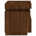 Miniatyrbilde 8 av 11: vidaXL Nattbord med LED brun eik 40x39x48,5 cm