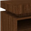 Miniatyrbilde 10 av 11: vidaXL Nattbord med LED brun eik 40x39x48,5 cm