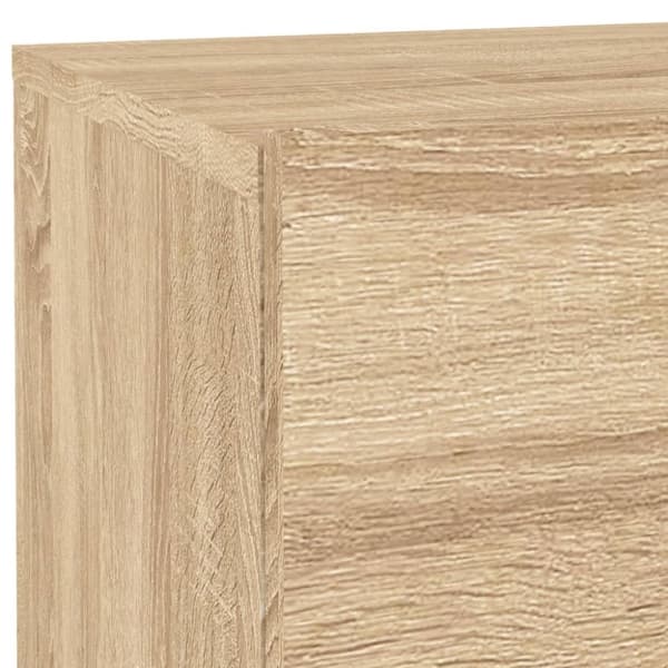vidaXL Nattbord med LED sonoma eik 70x36x40,5 cm