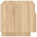 Miniatyrbilde 8 av 11: vidaXL Nattbord med LED sonoma eik 40x39x37 cm