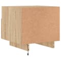 Miniatyrbilde 9 av 11: vidaXL Nattbord med LED sonoma eik 40x39x37 cm