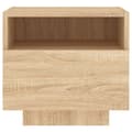 Miniatyrbilde 8 av 11: vidaXL Nattbord med LED 2 stk sonoma eik 40x39x37 cm