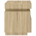 Miniatyrbilde 10 av 11: vidaXL Nattbord med LED 2 stk sonoma eik 40x39x48,5 cm