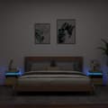 Miniatyrbilde 2 av 11: vidaXL Nattbord med LED 2 stk sonoma eik 40x39x48,5 cm