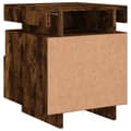 Miniatyrbillede 10 af 11: vidaXL sengeborde 2 stk. med LED-lys 40x39x48,5 cm røget egetræsfarve