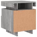 Miniatyrbilde 10 av 11: vidaXL Nattbord med LED 2 stk grå sonoma 40x39x48,5 cm