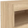 Miniatyrbillede 11 af 11: vidaXL sengebord med LED-lys 50x40x45 cm sonoma-eg