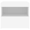 Miniatyrbillede 8 af 11: vidaXL sengebord med LED-lys 50x40x45 cm hvid