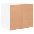 Miniatyrbillede 10 af 11: vidaXL sengebord med LED-lys 50x40x45 cm hvid