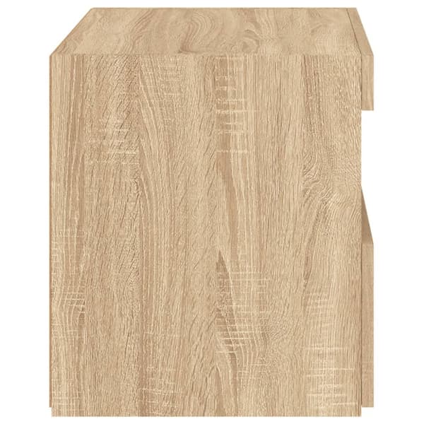 vidaXL Nattbord med LED 2 stk sonoma eik 50x40x45 cm