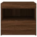 Miniatyrbillede 8 af 11: vidaXL sengebord med LED-lys 50x40x45 cm brun egetræsfarve