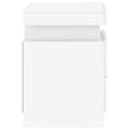 Miniatyrbilde 10 av 11: vidaXL Nattbord med LED 2 stk hvit 35x39x55 cm