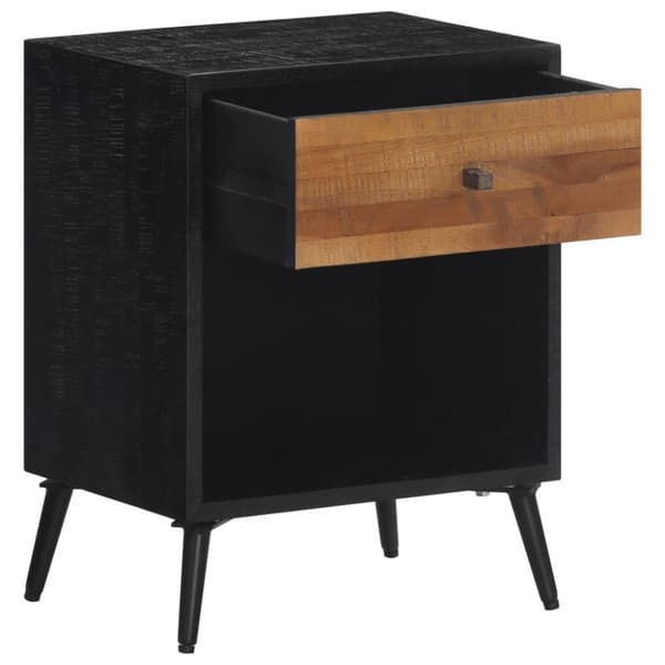vidaXL Sängbord 40x30x50 cm massiv teak