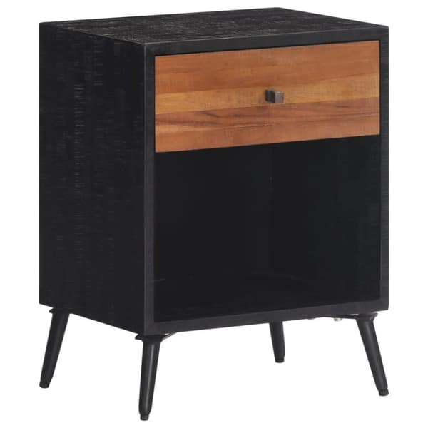 vidaXL Sängbord 40x30x50 cm massiv teak