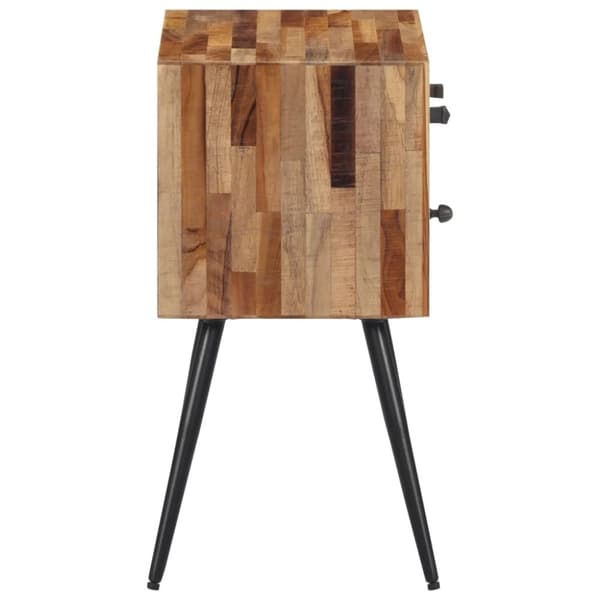 vidaXL sengebord 47x31,5x60 cm massivt teaktræ