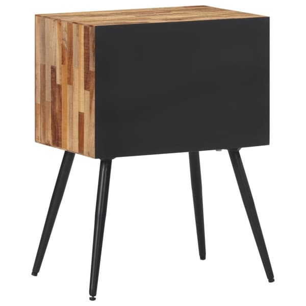 vidaXL sengebord 47x31,5x60 cm massivt teaktræ