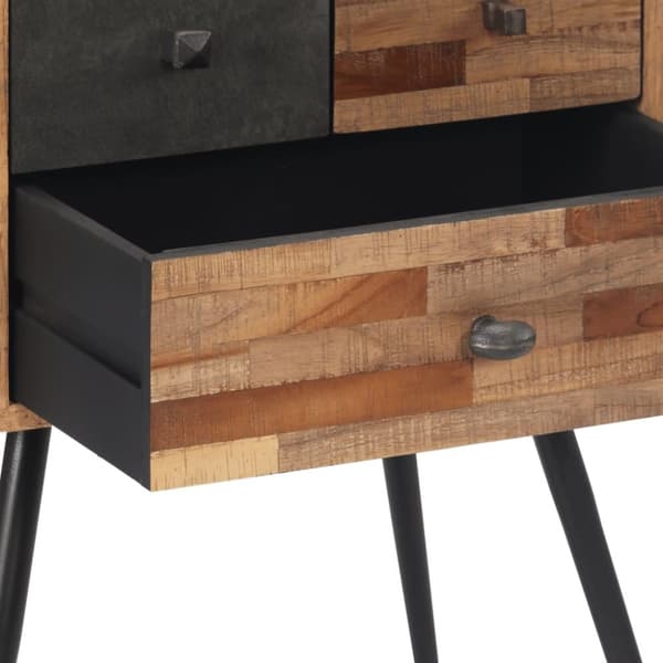 vidaXL sengebord 47x31,5x60 cm massivt teaktræ