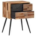 Miniatyrbillede 2 af 10: vidaXL sengebord 47x31,5x60 cm massivt teaktræ