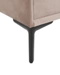 Miniatyrbillede 8 af 9: Sengebord Taupe Velour 44 x 38 x 45 cm Design Natbord med Skuffer Minimalistisk Design Soveværelsesmøbler Tilbehør
