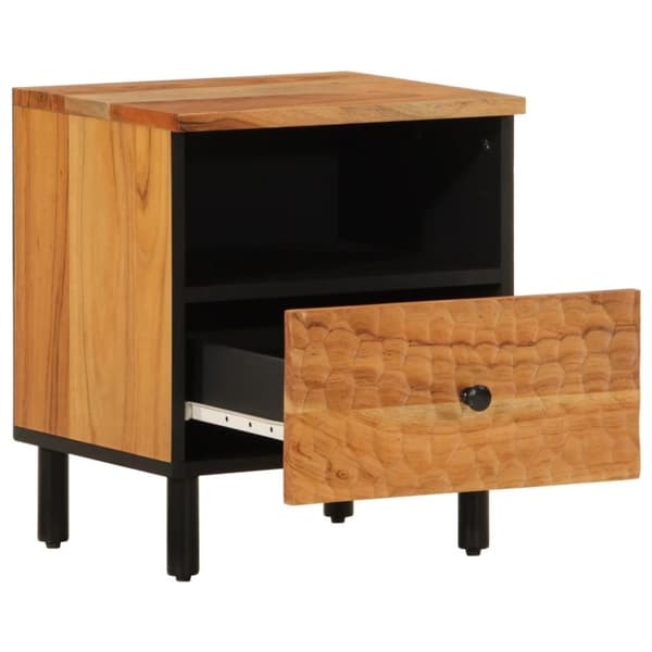 vidaXL Nattbord 40x33x46 cm heltre akasie
