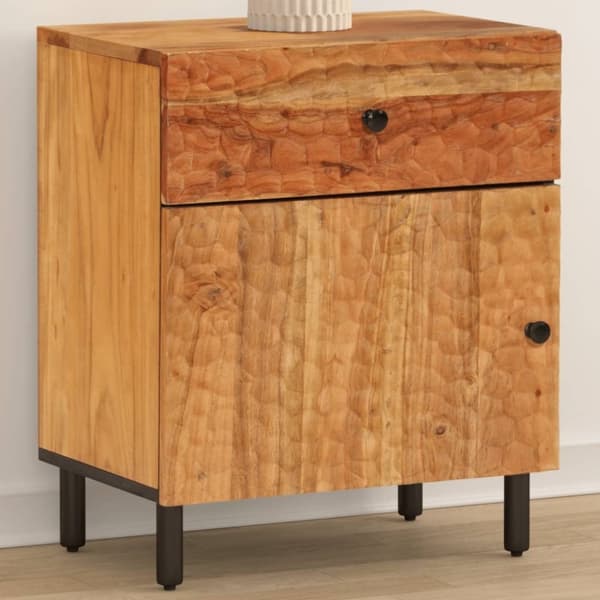 vidaXL Nattbord 50x33x60 cm heltre akasie