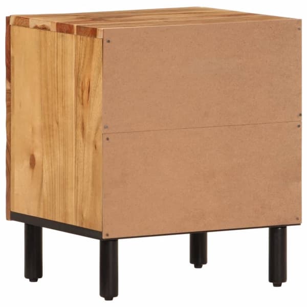 vidaXL Nattbord 2 stk 40x33x46 cm heltre akasie