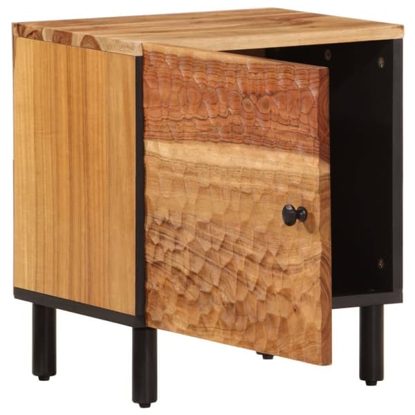 vidaXL sengeborde 2 stk. 40x33x46 cm massivt akacietræ