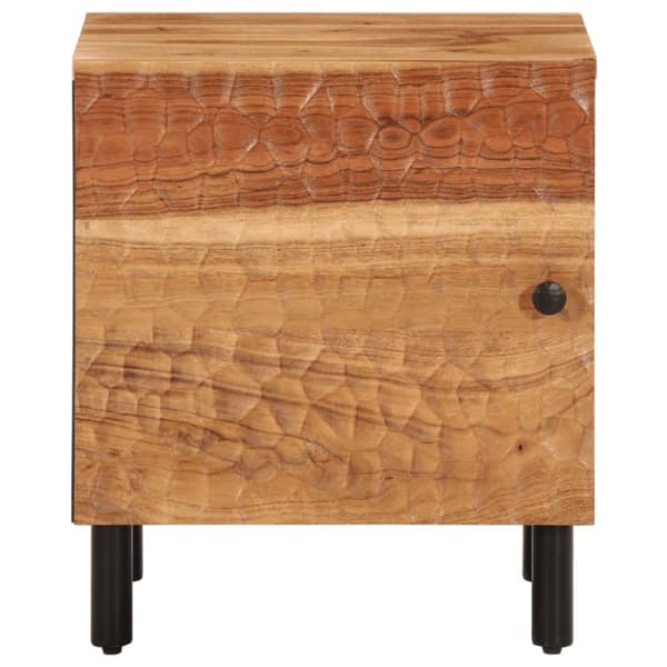 vidaXL sengeborde 2 stk. 40x33x46 cm massivt akacietræ